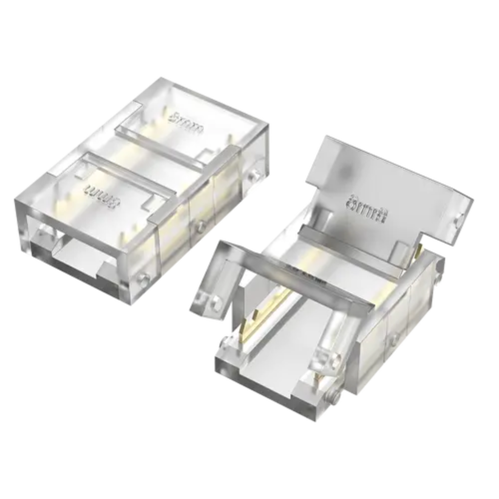 INTERCONECTOR TIRA A TIRA MACROLED, PARA TIRAS COB 8MM, 2 PINES, TRANSPARENTE