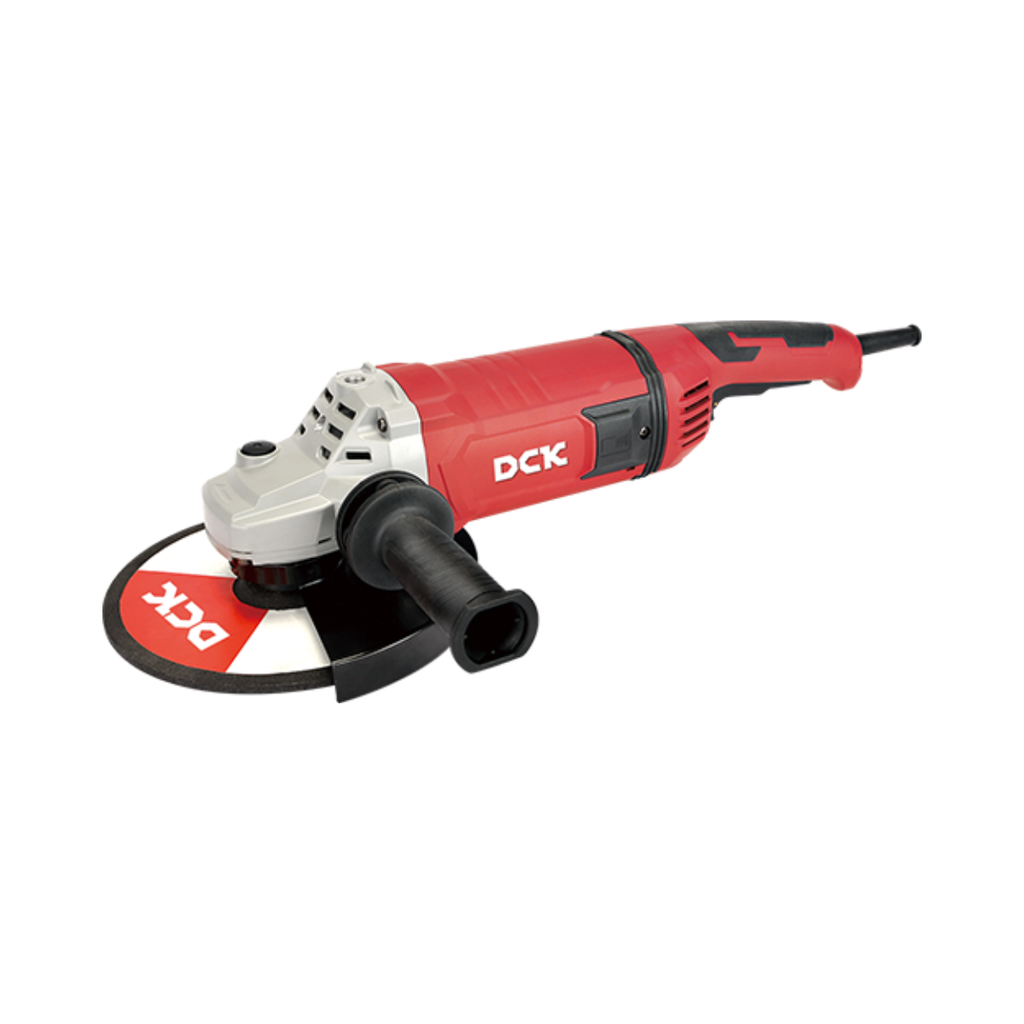 AMOLADORA ANGULAR DIAMETRO DEL DISCO 180MM ROSCA DEL EJE M14 PESO 5.3KG INCLUYE MANGO AUXILIAR, LLAVE, CARBONES