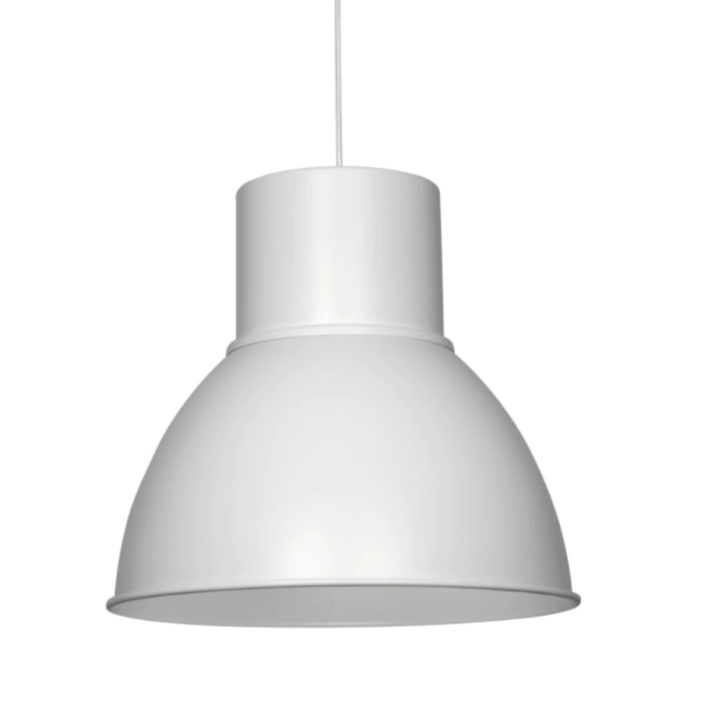 Colgante medio mundo color blanco E27 D50cm