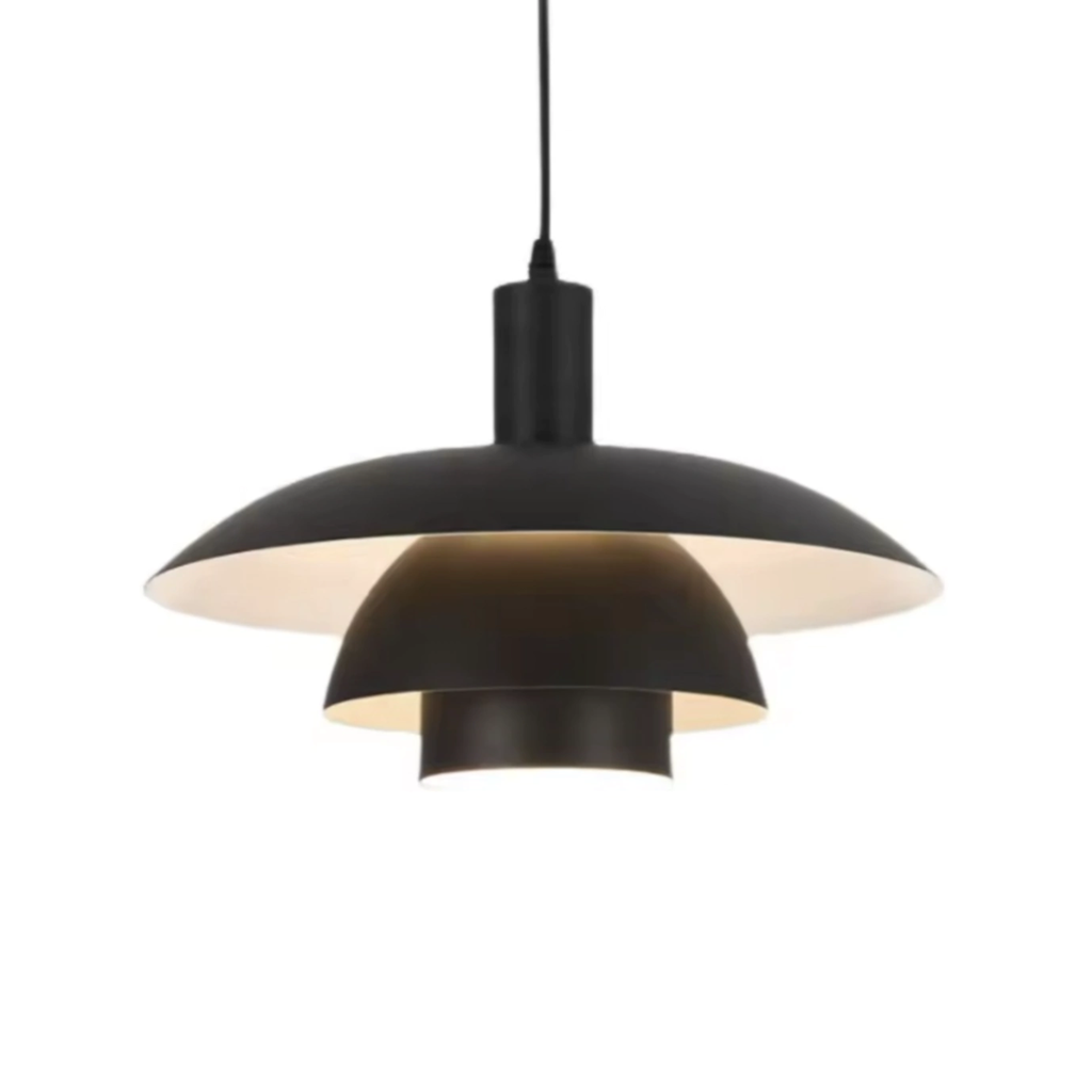 Colgante metalico Negro E27 D38cm