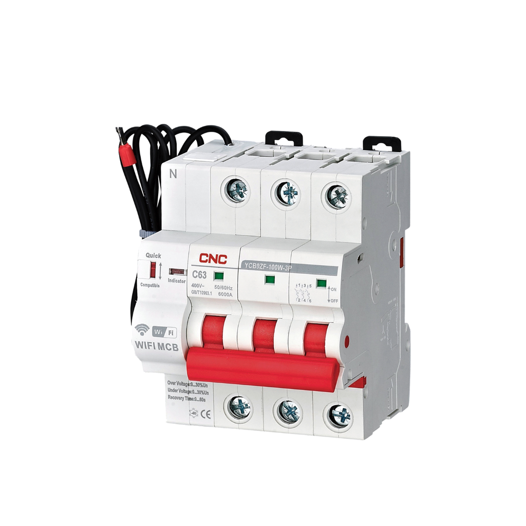Interruptor Automático Inteligente Multi-función YCB9ZF-100AP WiFi 3P+N 63A
