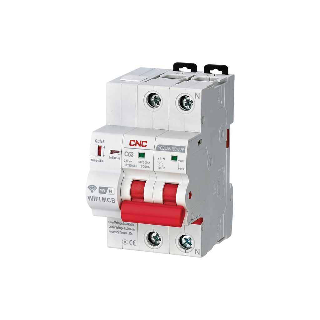 Interruptor automático inteligente YCB9ZF-100W-2x40A