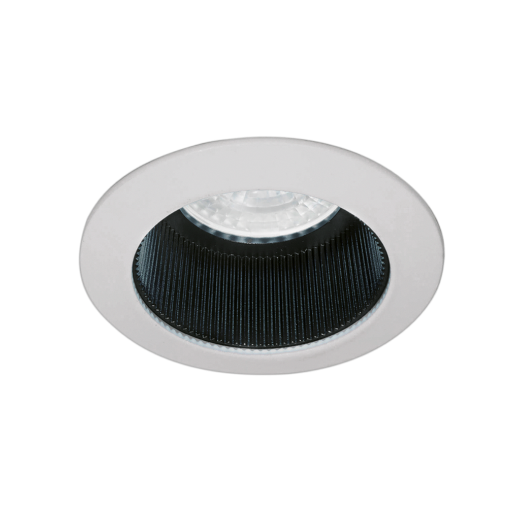 Embutido rerondo fijo aluminio para GU10 - blanco interior ngo.