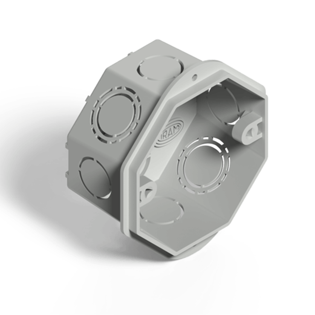 Caja de Embutir Octogonal Chica c/oreja plastica