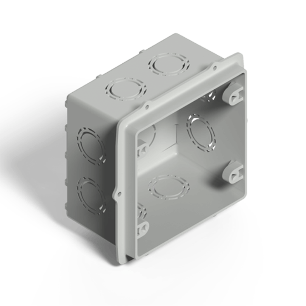 Caja de Embutir Cuadrada 10x10 c/oreja plastica