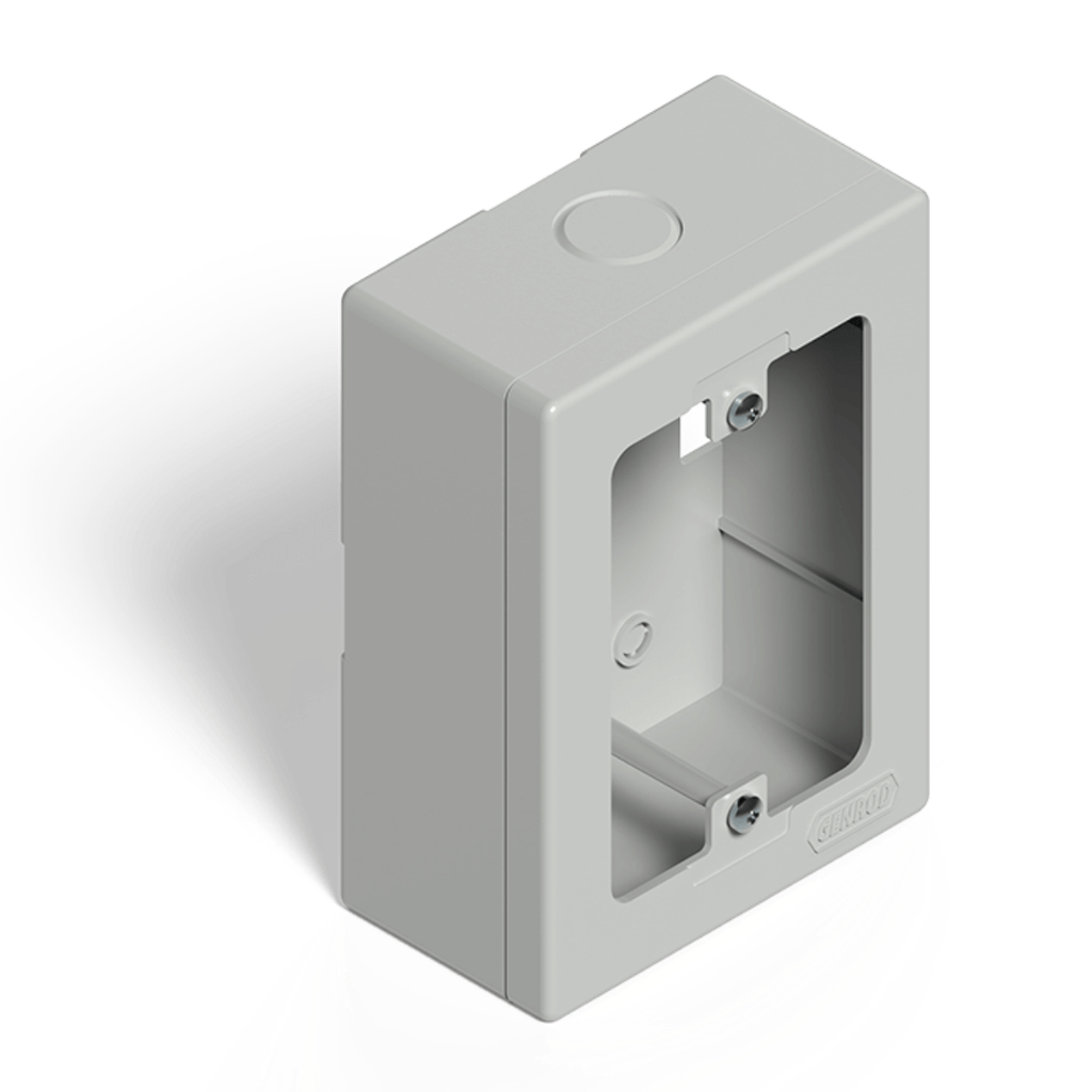Caja rectangular exterior Gris