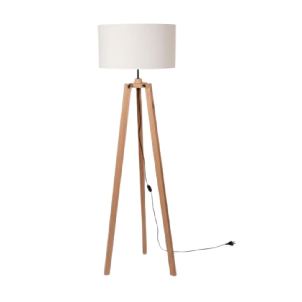 LAMPARA DE PIE TRIPODE GESTA ALTO 1,60 CM.