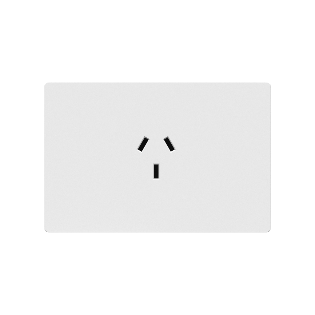 FRENTE PARA TOMACORRIENTE MILAN MACROLED, COLOR BLANCO