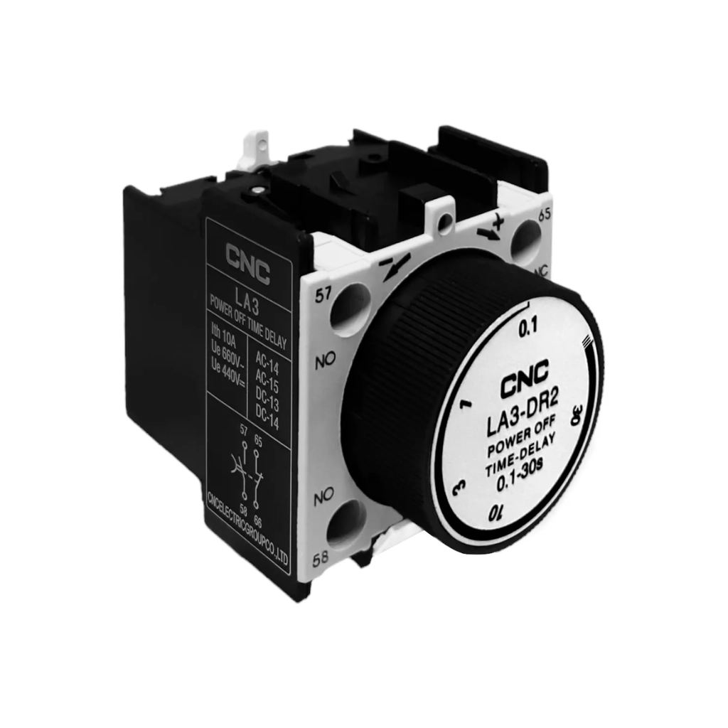 Bloque Temporizador para Desconexión LA3-DT2 Reg 0,1s-30s 1NA+1NC