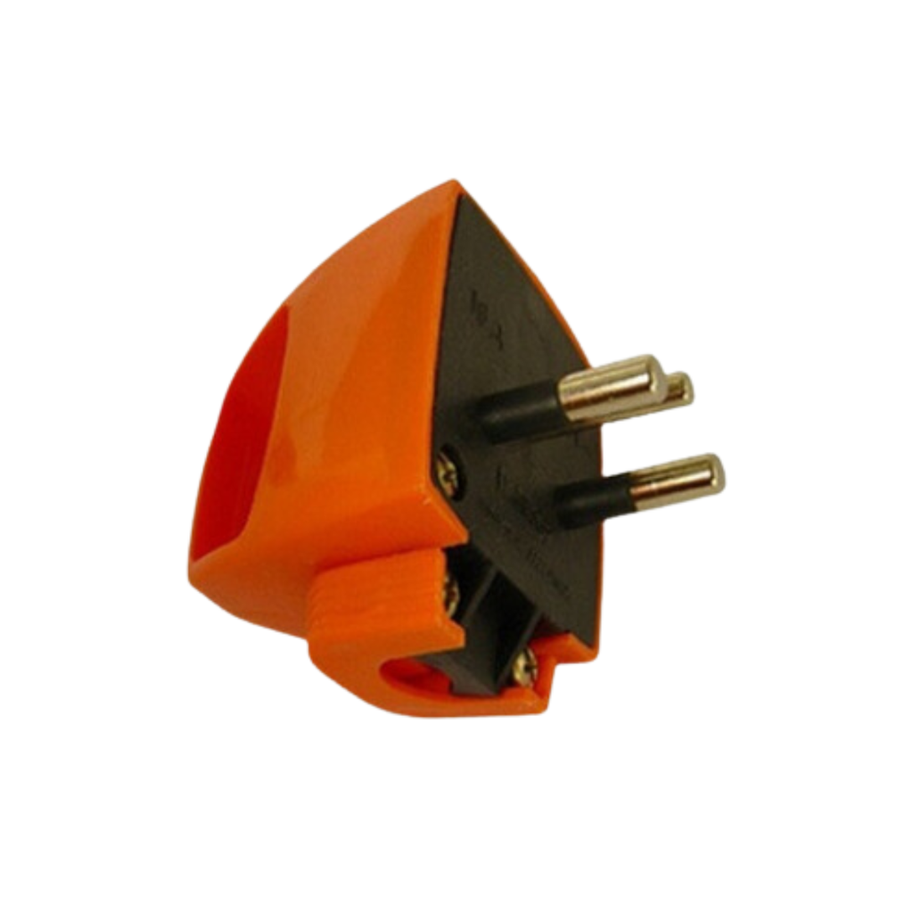 Ficha macho industrial 3p 16A Kalop naranja