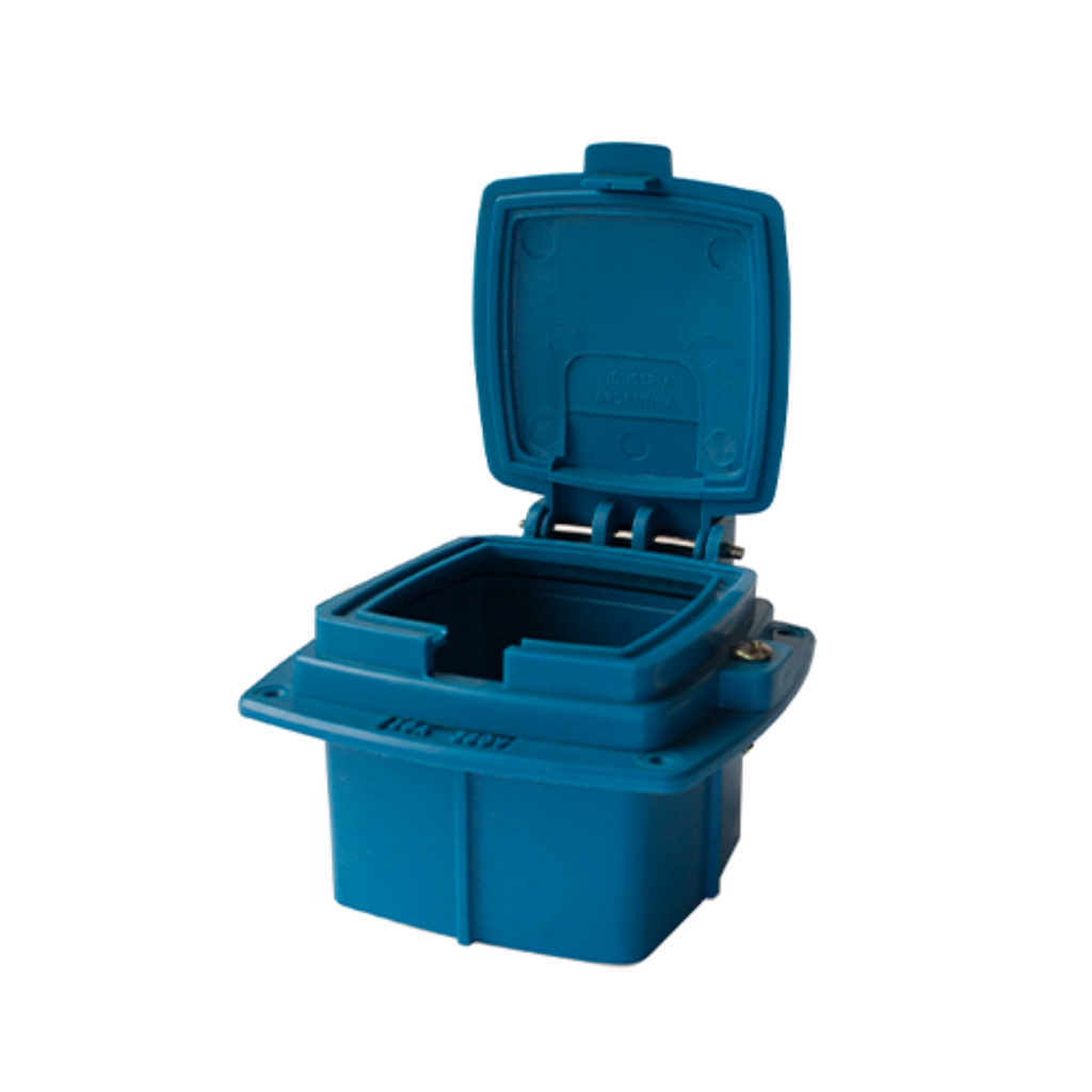 Caja capsulada para embutir 16A Kalop azul