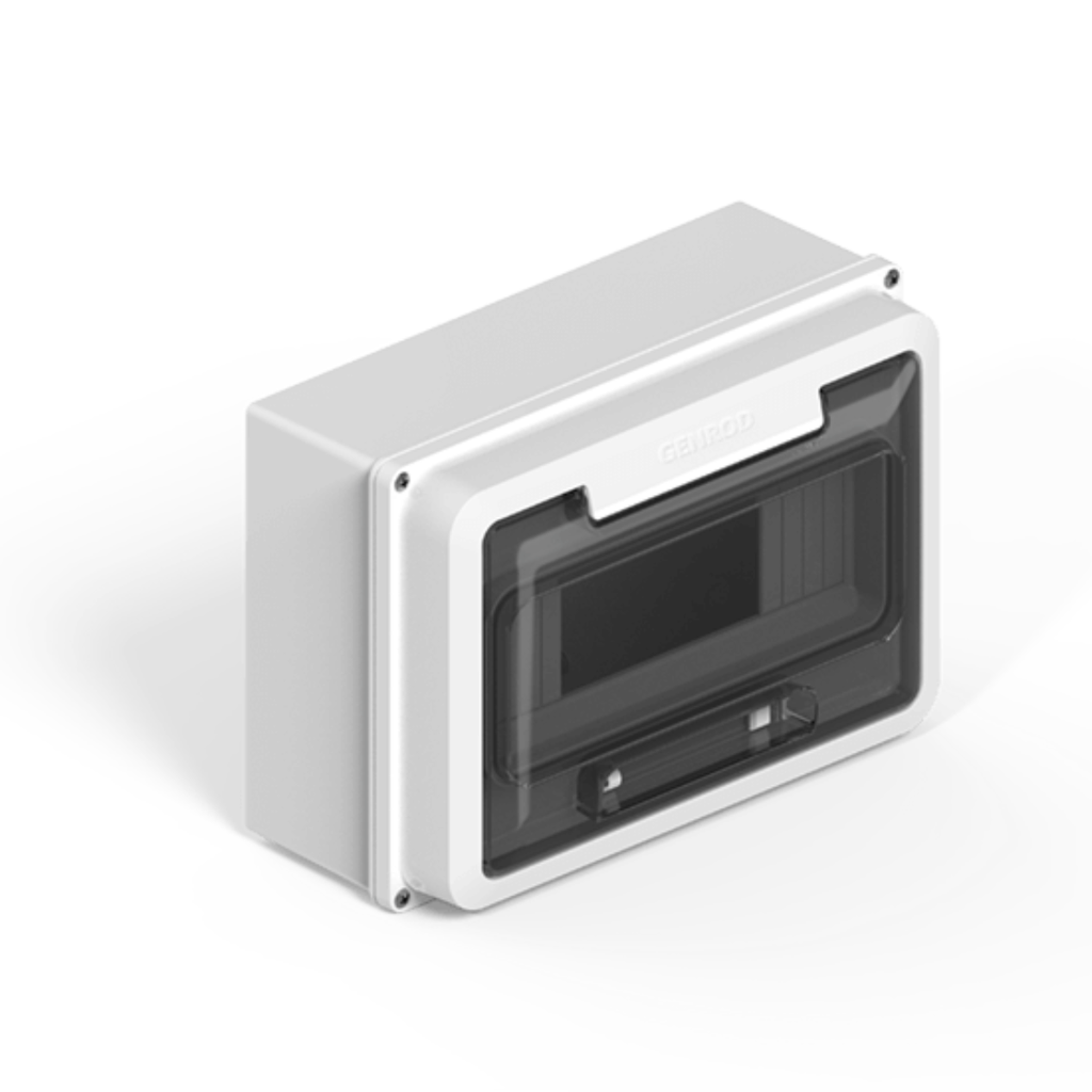 Caja TM Din   9 b ext PVC  BLA p-TRA IP65