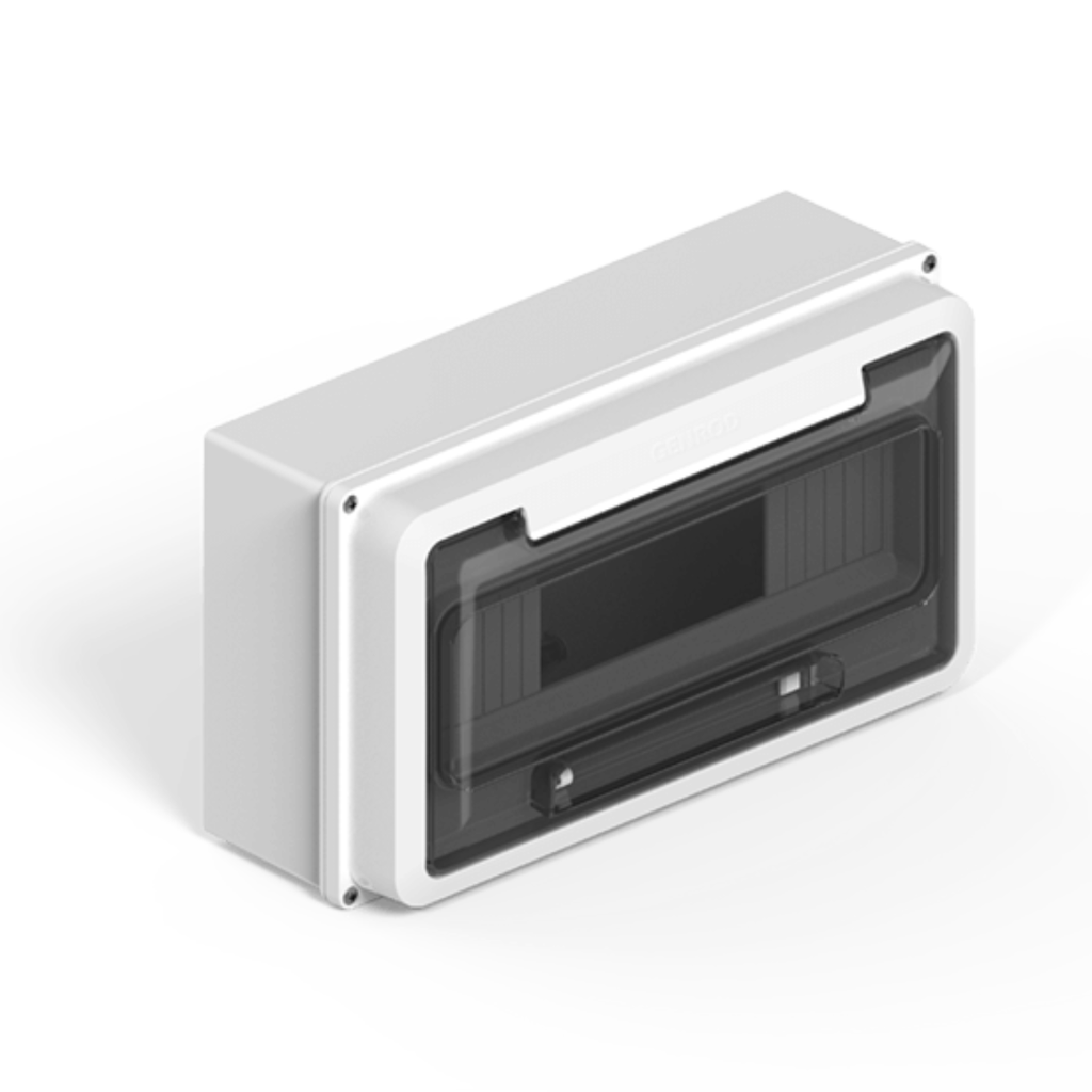 Caja TM Din  12 b ext PVC  BLA p-TRA IP65