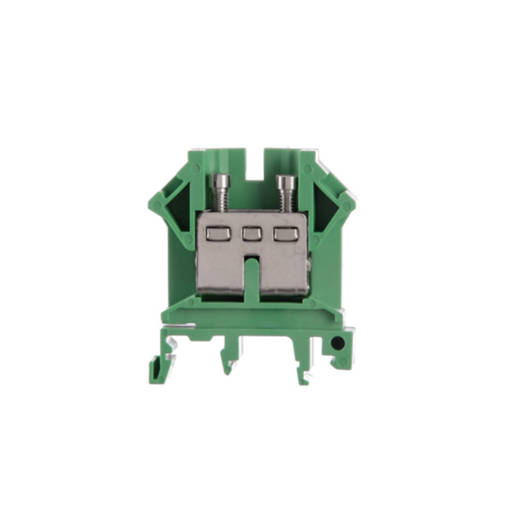 Borne de paso de color verde para conductor de 16mm² UKM-16-VE