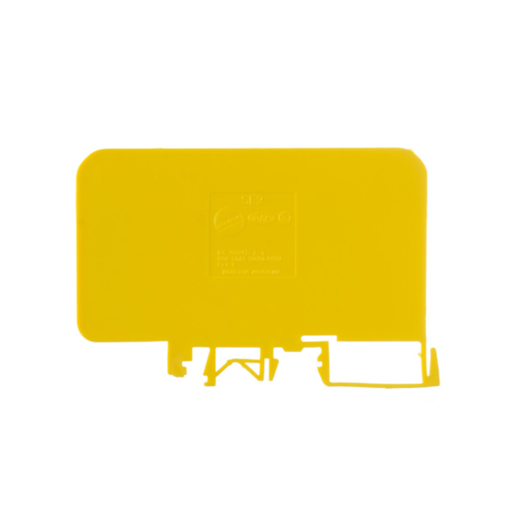 Separador 91x57mm. espesor de 2,5mm. color amarillo. SE2