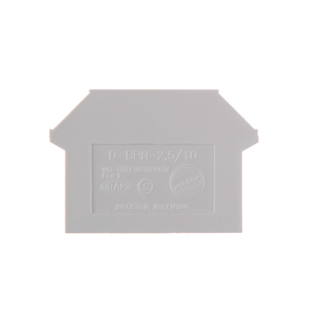 Tapa para borne BPN-2,5/04/06/10 D-BPN-2,5/10