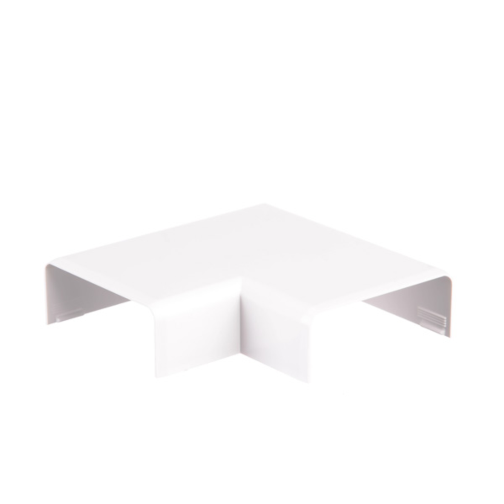 Curva plana para cablecanal 40x16mm. color blanco ELE-4016-BL