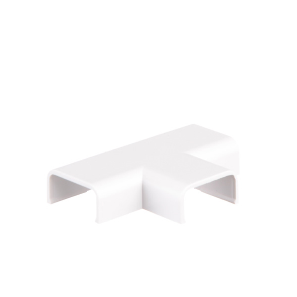 Te plana para cablecanal 20x10mm. color blanco TE-2010-BL