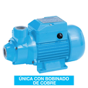 Electrobomba de agua QB 60 Periférica  1/2 HP | Qmáx. 40 L/min | Hmáx. 22 m | Monofásica | Protector térmico | Turbina bronce