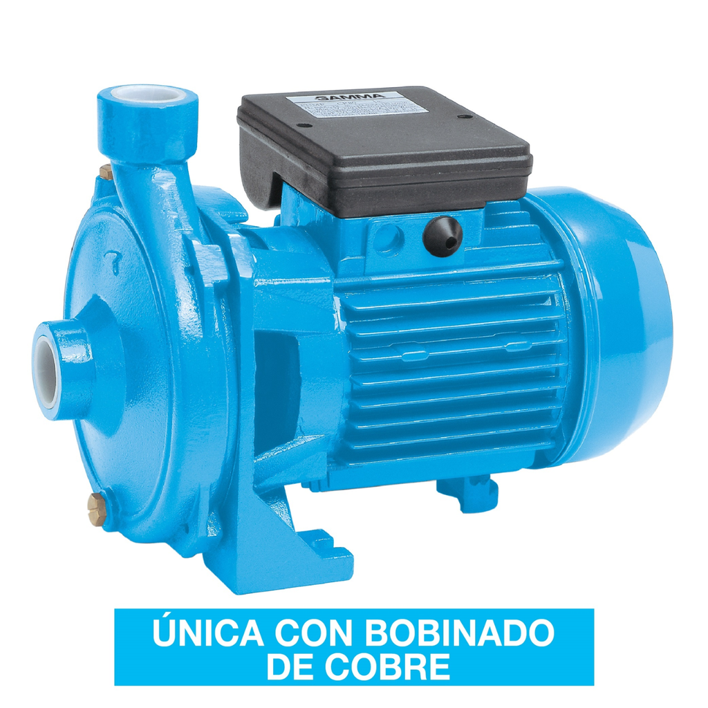 Electrobomba de agua CP 80 Centrífuga  3/4 HP | Qmáx. 90 L/min | Hmáx. 22 m | Monofásica | Protector térmico | Turbina bronce