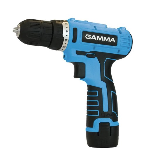 Taladro atornillador a bateria 12V Ion Litio c/cargador y dos baterias, maletin pvc - 10mm