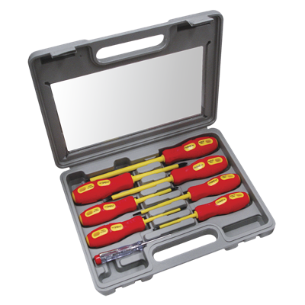 KIT DE DESTORNILLADORES TBCIN AISLADAS A 1000V PARA ELECTRICIDAD