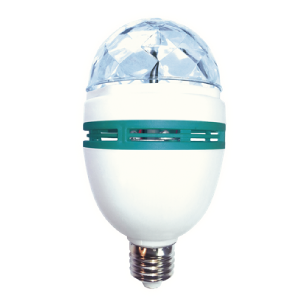 LAMPARA LED ESPECIAL TBCIN PARTY GIRATORIA MULTICOLOR 3W 160º RGB