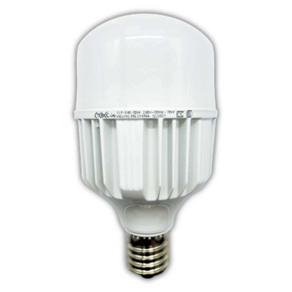LAMPARA LED ALTA POTENCIA HI-POWER TBCIN 70W - E40 - LUZ DIA