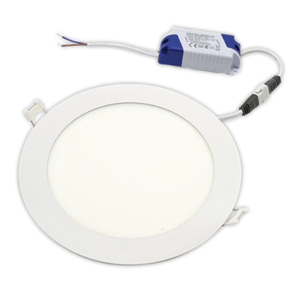 LUMINARIA DE EMBUTIR A LED TBCIN CIRCULAR BLANCA 12W LUZ CALIDA