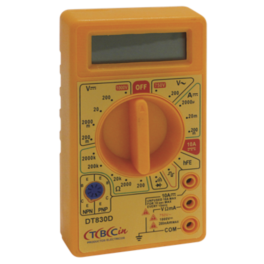 MULTIMETRO DIGITAL TBCIN CON MEDICION DE ONDA CUADRADA