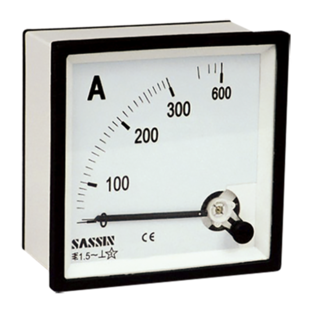 AMPERIMETRO TBCIN ANALOGICO DIRECTO PARA CORRIENTE ALTERNA 40A 72X72