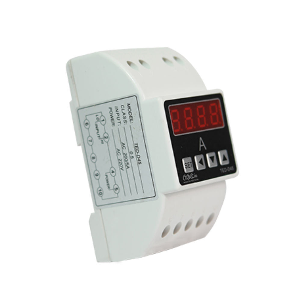 AMPERIMETRO DIGITAL TBCIN PARA RIEL DIN 50A