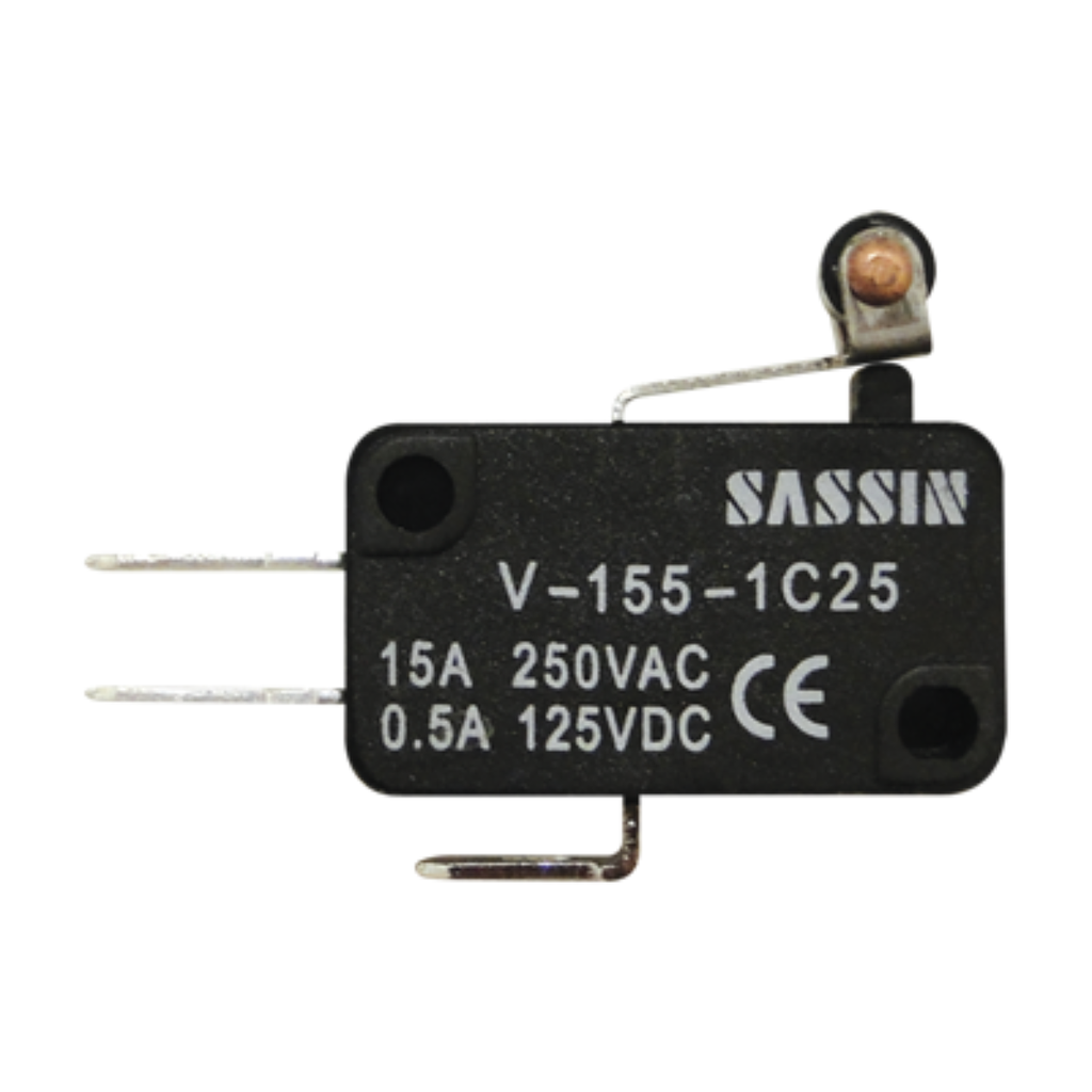 MICROINTERRUPTOR DE POSICIÓN SERIE V CON ACCIONAMIENTO SUPERIOR POR MEDIO DE PALANCA CORTA CON RODILLO