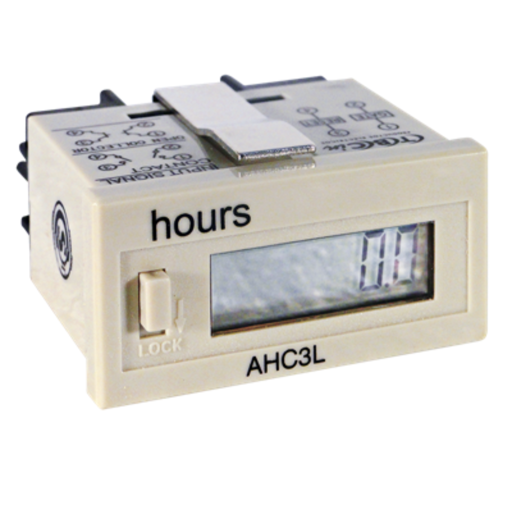 HOROMETRO DIGITAL TBCIN PARA PANEL CON RESETEO EXTERNO Y MANUAL