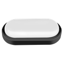TORTUGA MACROLED OVAL MARCO NEGRO 18W - IP54 - AC100-265V - FP:0,9 - 1620 lm - BLANCO CALIDO