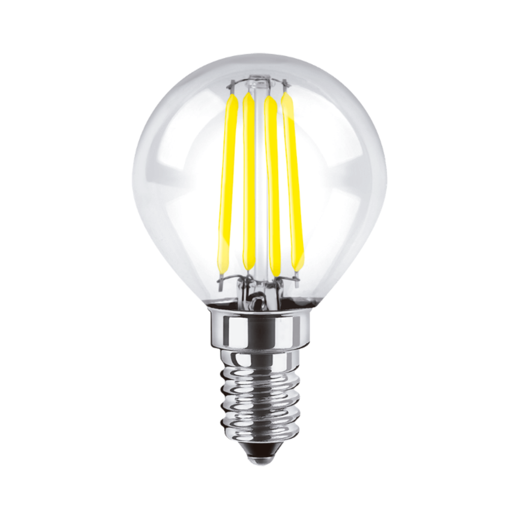 BULBO G45 FILAMENTO MACROLED 4W E14 AC180-265V FRIO 6000K