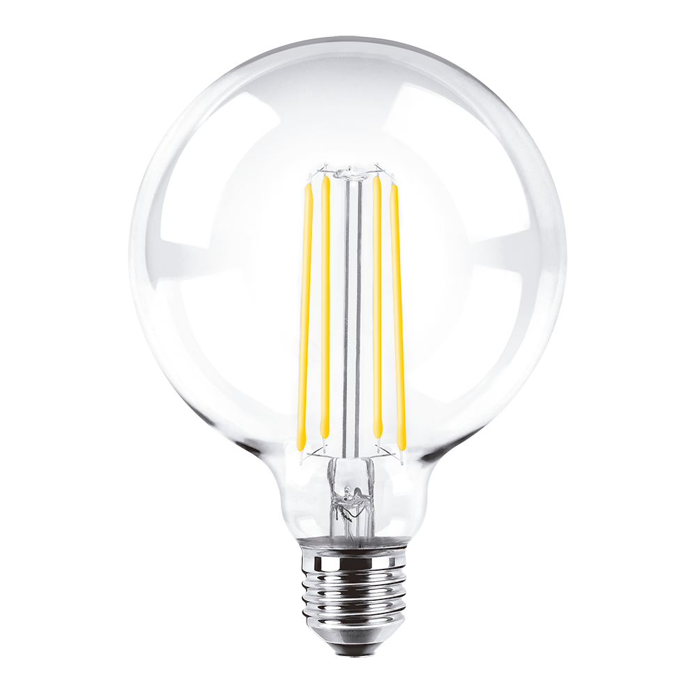 Lampara de filamento globo dimerizable 8W Macroled calido