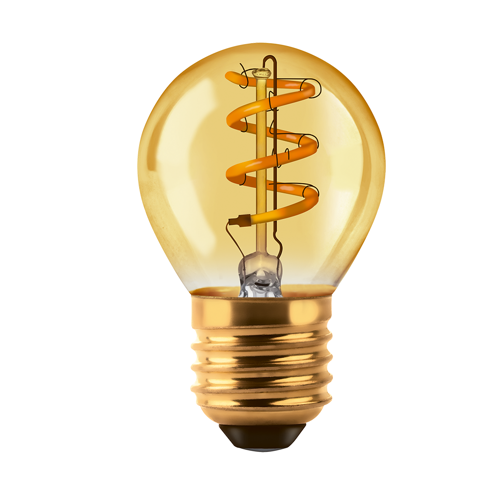 Lampara tipo gota Golden ambar 3w Macroled calido