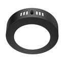 Panel plafon circular negro 06W Macroled calido