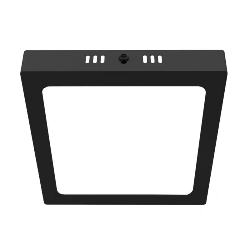 Panel plafon cuadrado negro 12w Macroled frio