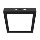 Panel plafon cuadrado negro 12W Macroled calido