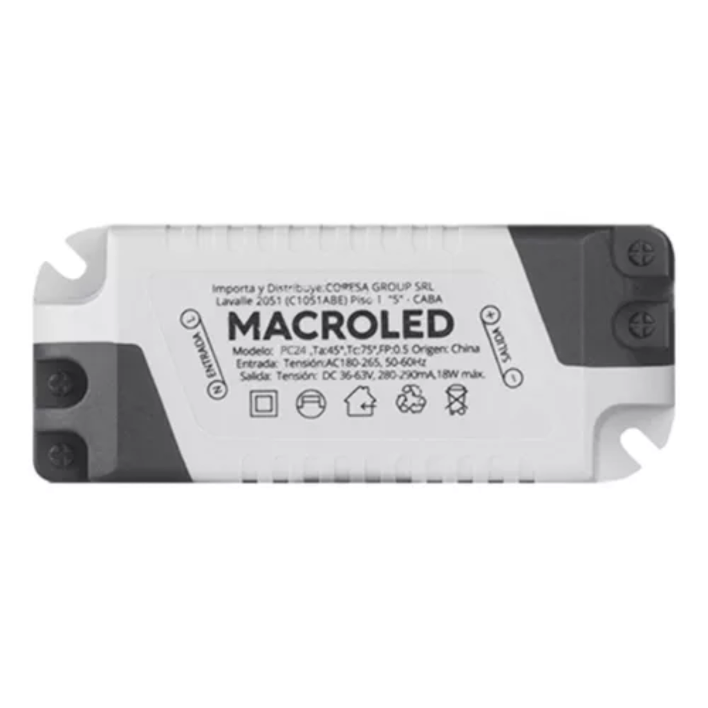 Driver para panel de 24W Macroled