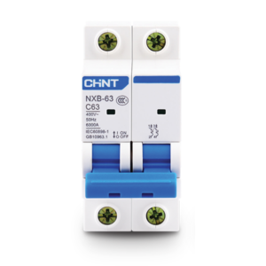 Int. Termomagnético CHINT NXB-63, In:25A, Icn:6kA, Curva C, 2-polos