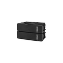 Interruptor doble unipolar Kalop negro