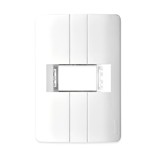 [KALKL40630] Tapa-bastidor 1mód.donna bco