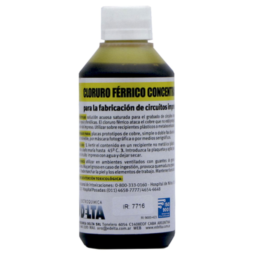 [DTACL1] Cloruro Férrico Concentrado para el grabado de impresos 250cc