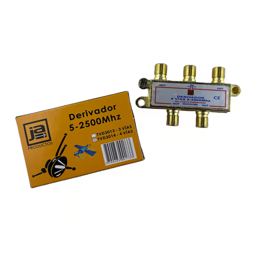 [IJATVD3014] REPARTIDOR 5-2500MHZ 4VIAS TV 75 OHMS COMPLETO