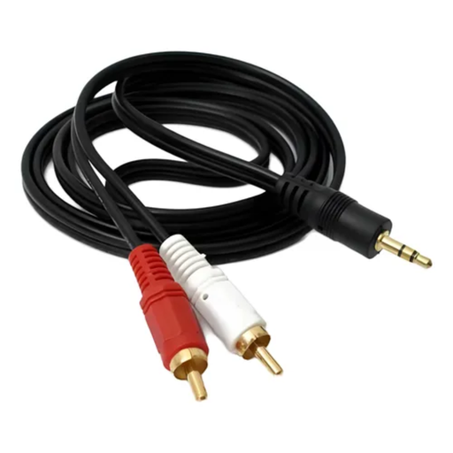 [CHJ05285] CABLE 1 PLUG 3.5 MACHO STEREO A 2 RCA MACHO