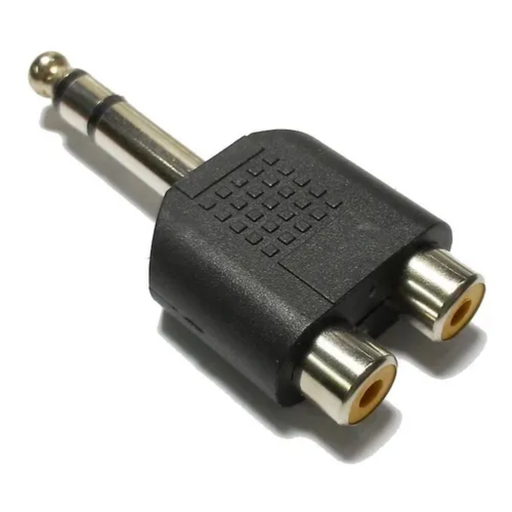 [CHJ04423] ADAPTADOR 1-PLUG 6.5 ST A 2 JACK RCA  SA 177