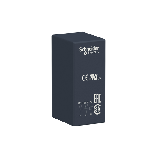 [SCHRSB2A080BD] Relé enchufable Interfase ,8A, 2NANC, 24VDC, sin led
